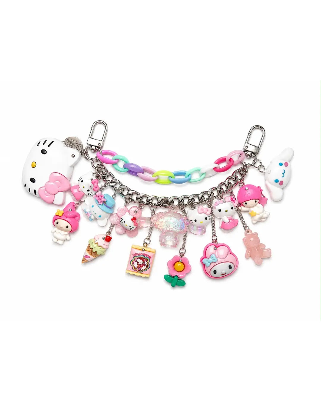 Pink kawaii charmz // double chain
