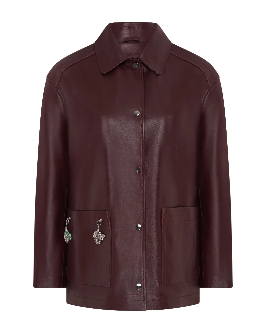 Lucky Girl Syndrome lambskin leather jacket