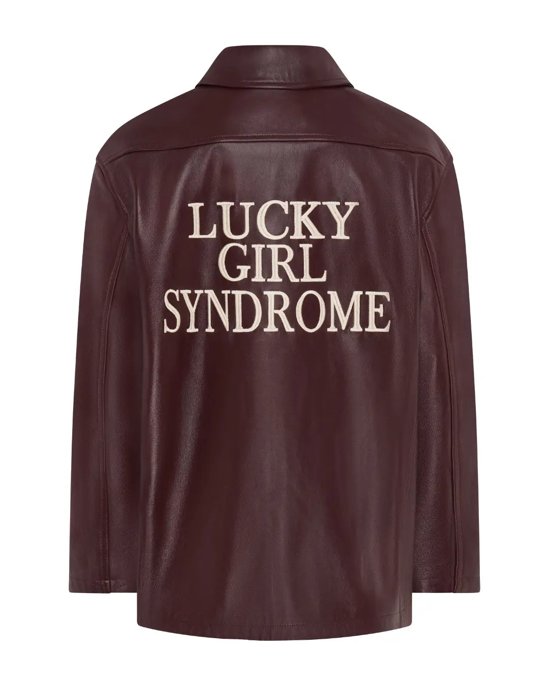 Lucky Girl Syndrome lambskin leather jacket